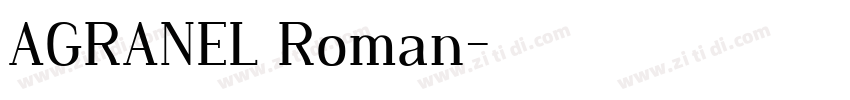 AGRANEL Roman字体转换